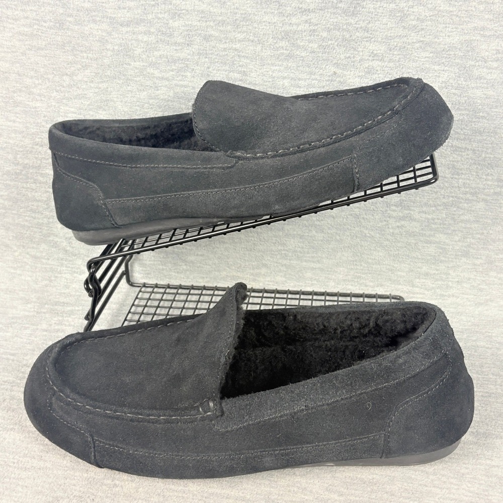 Samuel Hubbard Hubbard Dreams Slipper Loafers Mens 12 Black Suede Wool Lined